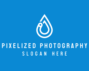 Modern Water Droplet  logo design