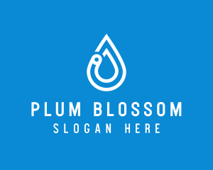 Modern Water Droplet  logo design