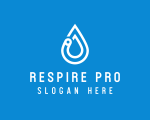 Modern Water Droplet  logo design