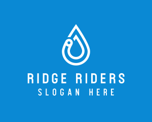 Modern Water Droplet  logo design