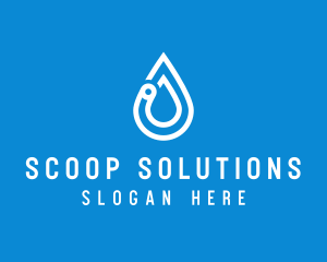 Modern Water Droplet  logo design