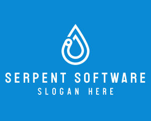 Modern Water Droplet  logo design