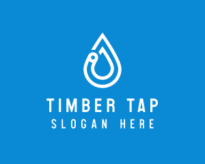 Modern Water Droplet  logo design