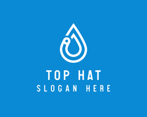 Modern Water Droplet  logo design