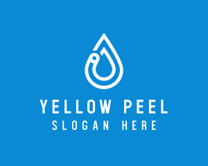 Modern Water Droplet  logo design