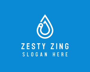 Modern Water Droplet  logo design