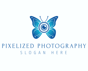 Butterfly Photography Camera logo design