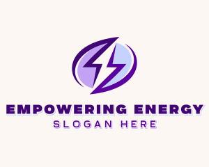 Thunder Lightning Electricity logo design