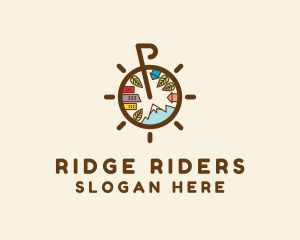 Cycling Bike Travel logo design