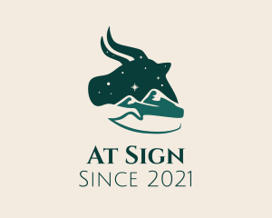 Taurus Astrology Sign logo design