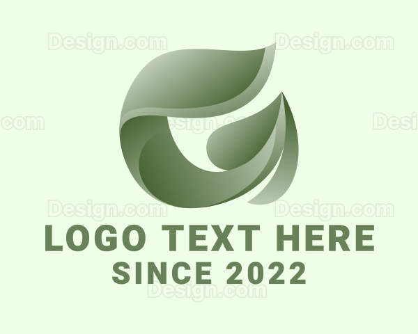 Eco Gardening Leaf Logo