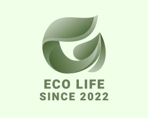 Eco Gardening Leaf logo design