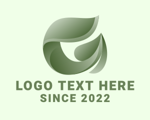 Evergreen - Eco Gardening Leaf logo design