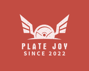 Winged Barbell Plate logo
