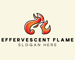 Flaming Phoenix Fire   logo design