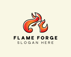 Flaming Phoenix Fire   logo design