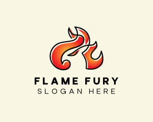 Flaming Phoenix Fire   logo design