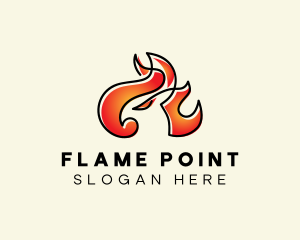 Flaming Phoenix Fire   logo design