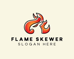 Flaming Phoenix Fire   logo design