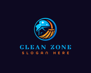 Home Cleaning Sanitation logo design