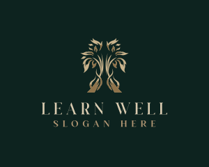 Tree Wellness Leaf logo design