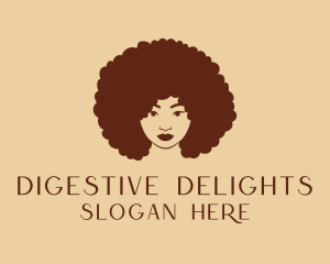 Afro Woman Hair Salon  Logo