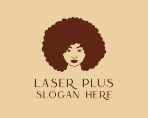 Afro Woman Hair Salon  Logo