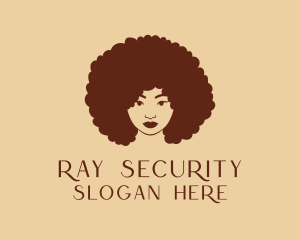 Afro Woman Hair Salon  Logo