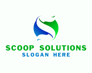 Environmental Company Letter S  logo design