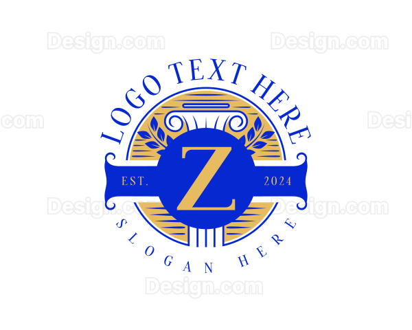 Greek Zeta Pillar Logo