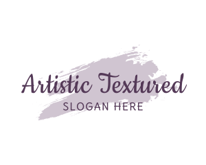 Watercolor Texture Wordmark logo design