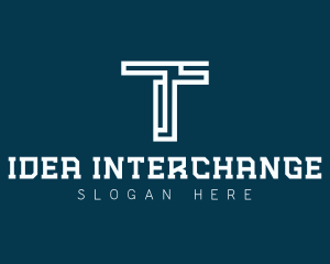 Digital Technology Letter T logo design