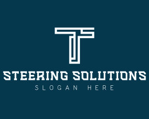 Digital Technology Letter T logo design