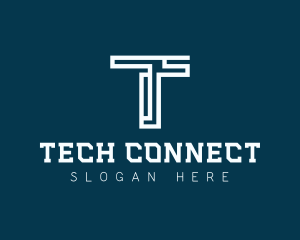 Digital Technology Letter T logo