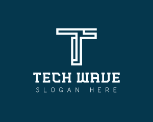 Digital Technology Letter T logo