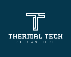 Digital Technology Letter T logo design