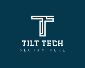 Digital Technology Letter T logo design