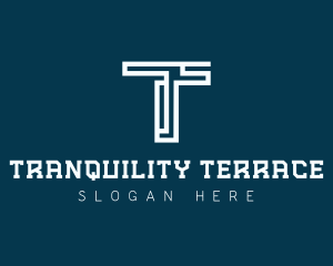 Digital Technology Letter T logo design