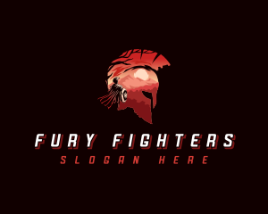 Roman Spartan Warrior logo design