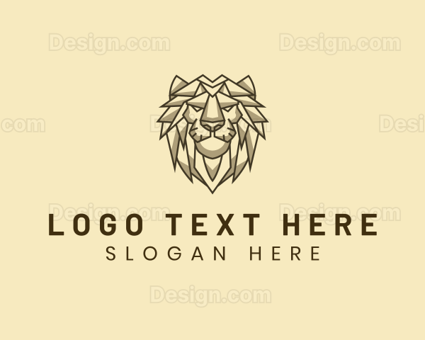 Geometric Animal Lion Logo