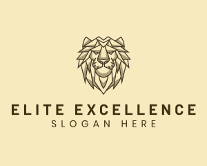 Geometric Animal Lion logo