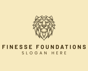 Geometric Animal Lion logo