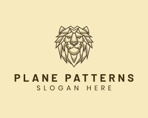 Geometric Animal Lion logo