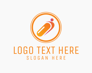Orange Pill Pharmacist logo