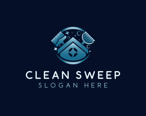 Janitorial Cleaning Maintenance logo design