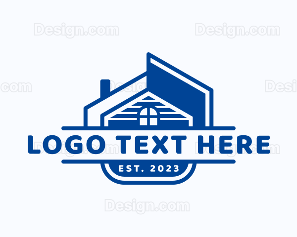 Real Estate Roofing Logo