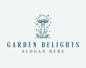 Mushroom Herbal Fungus logo design