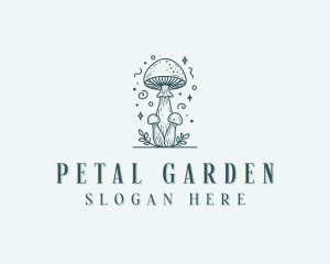 Mushroom Herbal Fungus logo design