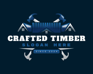 Hammer Construction Roofing logo design