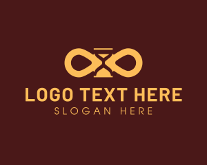 Loop - Infinity Loop Hourglass logo design